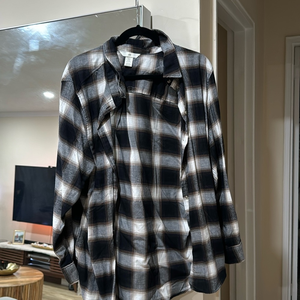BLACK YELLOW FLANNEL